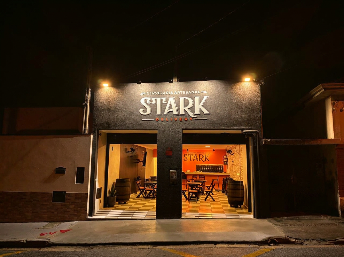 Fachada da Stark Anhangabaú à noite